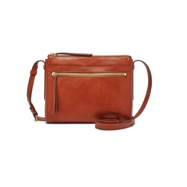 Fossil Tas Wanita Felicity Crossbody Brown