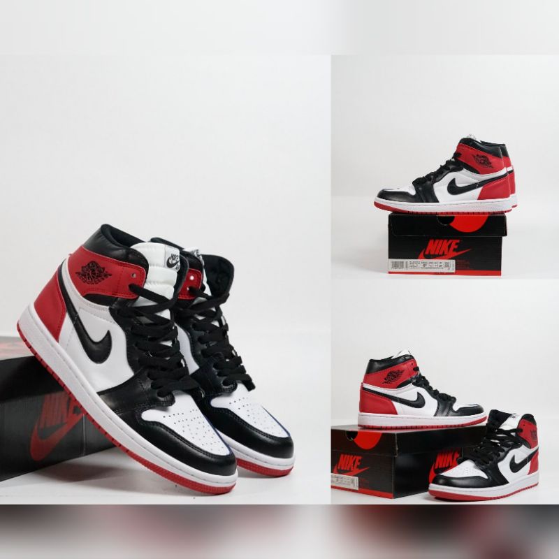 SEPATU AIR JORDAN 1 HIGH BLACK TOE