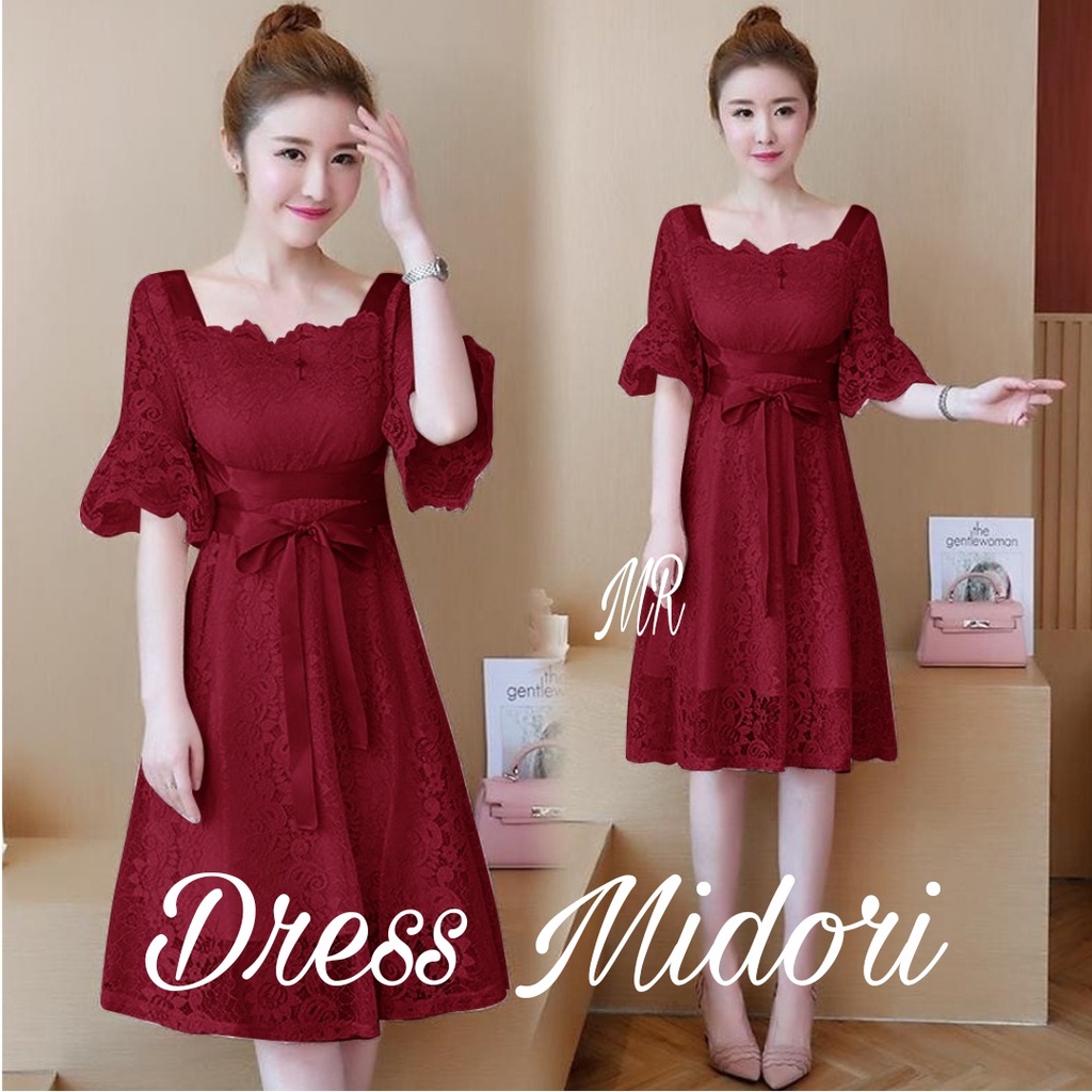 PCS DRESS MIDORI 3 UKURAN M L XL FASHION PAKAIAN WANITA MR ADA VIDEO REVIEW PRODUK