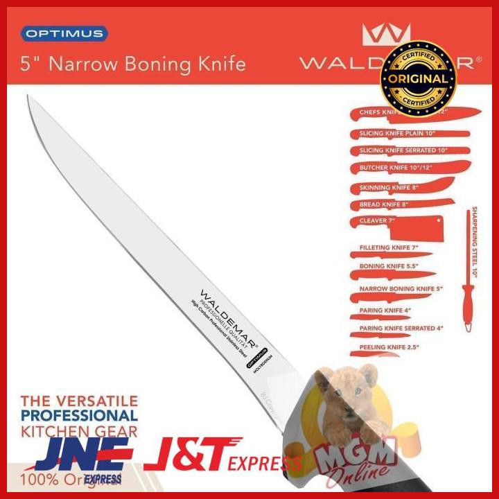 Waldemar narrow boning knife 5" - Pisau tulang 13cm Optimus ORIGINAL