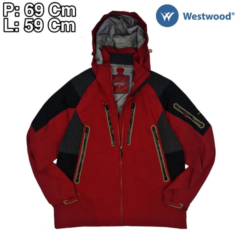 J06 Jaket Gropcore Outdoor Waterproof Westwood Monolithic Jaket Anti Air Hiking Pendaki Gunung Lamin