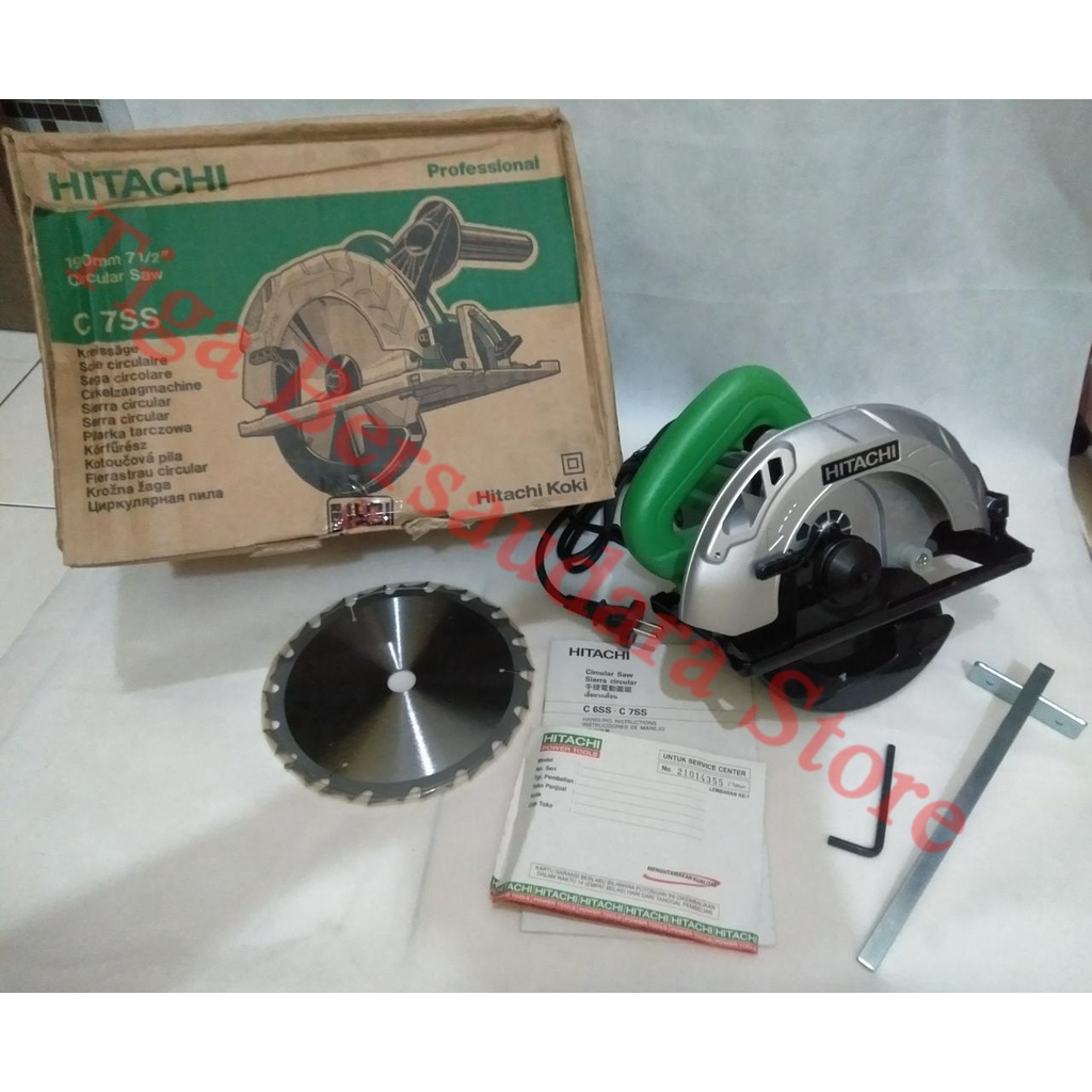 Jual Mesin Circle gergaji Kayu Hitachi C 7SS / Circular Saw 7,5 inch