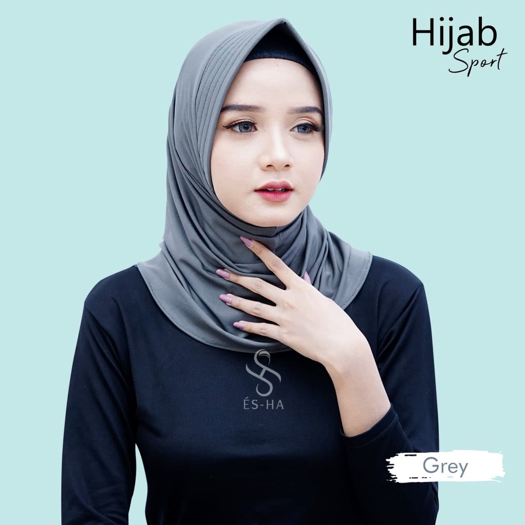 Hijab Instan Volly  Sport // Hijab Olahraga Jersey Premium // Hijab Sport-3