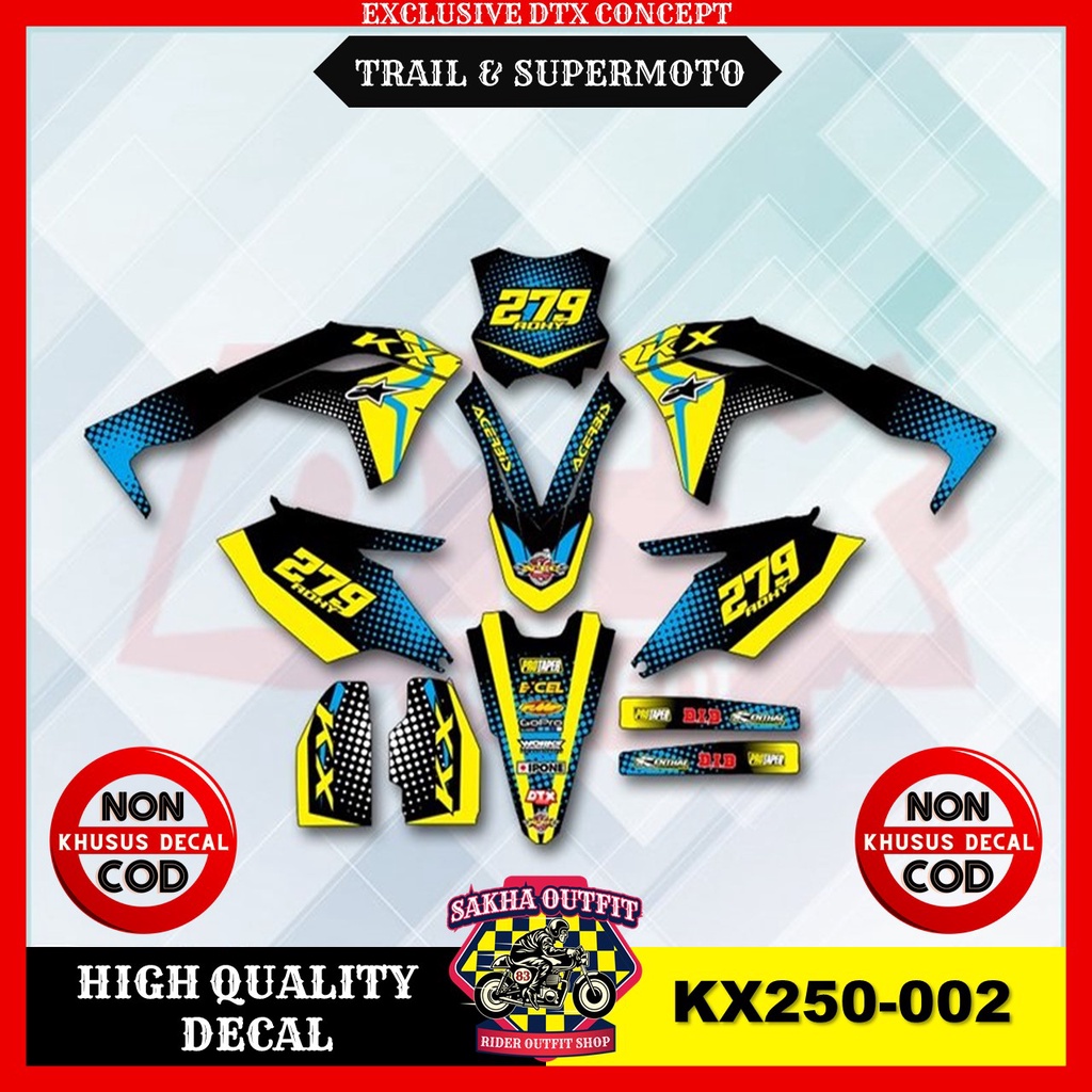 decal kx 250 decal kx 250 450 decal kx 250 full decal trail decal motocross decal Supermoto stiker m