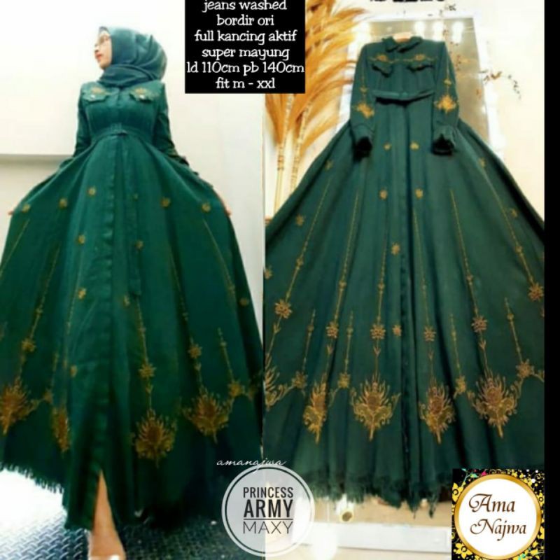 GAMIS PRINCESS ARMY MAXY BY AMA NAJWA