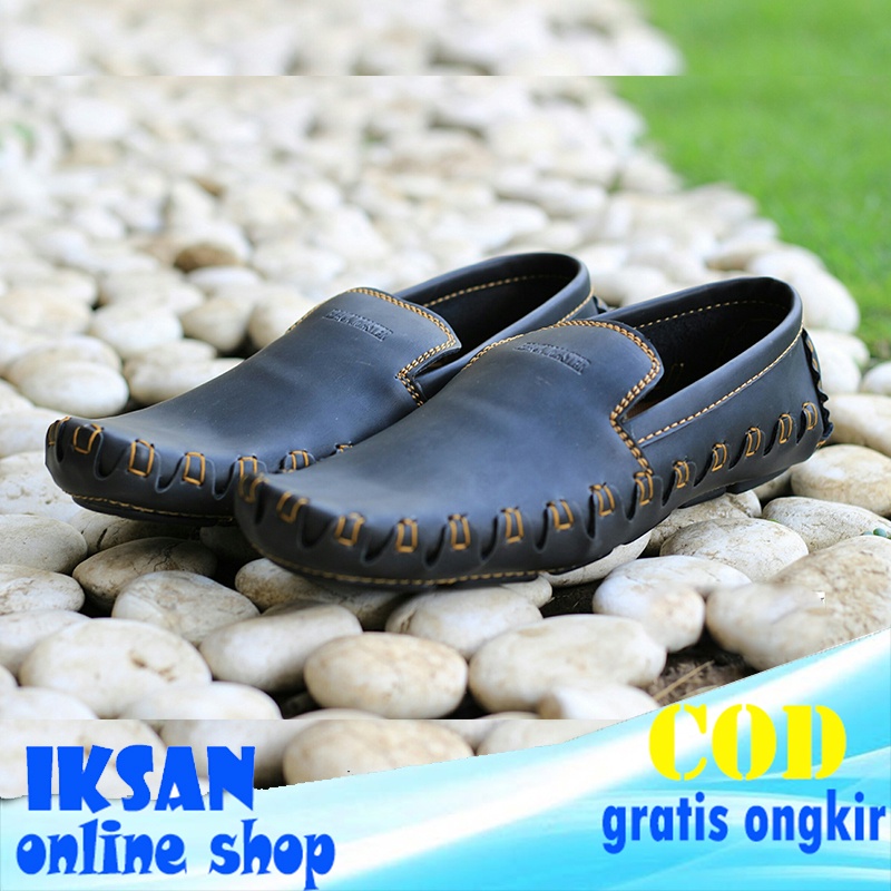 IKSANOLSHOP Sepatu Kasual Pria Loafers Original - Kulit