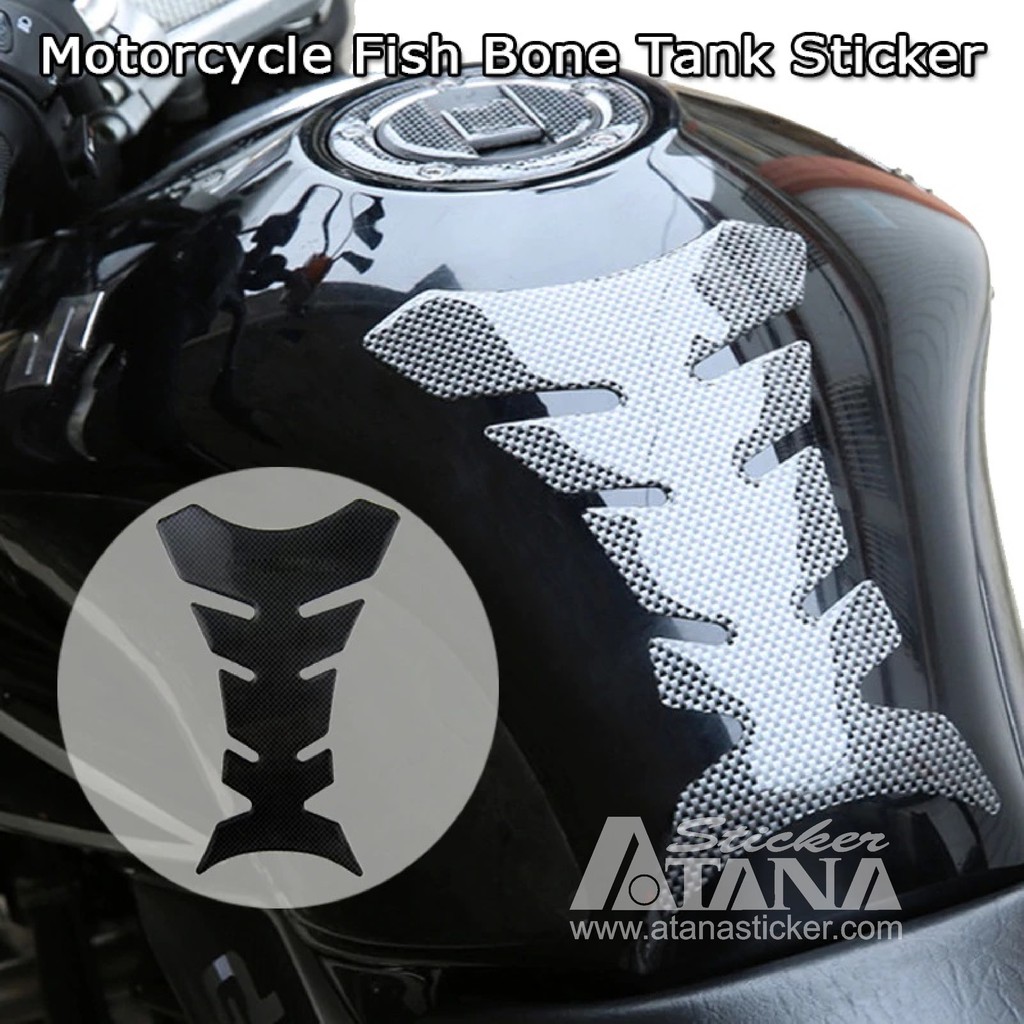 Tankpad Protector Protection Stiker Fiber Karet Tangki Motor Arsenal FC Bola Tank Pad Rubber