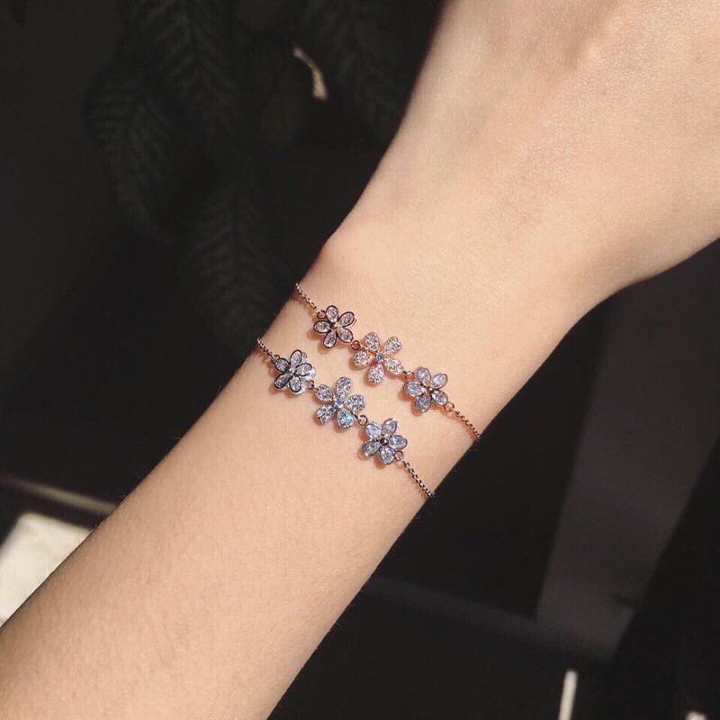 Panlandwoo - Gelang Tangan Rhodium Maria Adjustable - Gelang Tangan Rhodium Panlandwoo