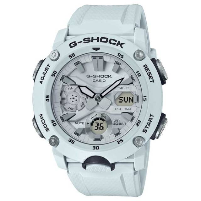 Casio G-Shock GA-2000S-7ADR - Jam Tangan Pria - Putih