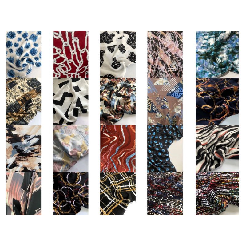 KAIN KATUN RAYON MOTIF VISCOSE  PREMIUM UNIQLO,BAHAN PAJAMAS DAILAY .