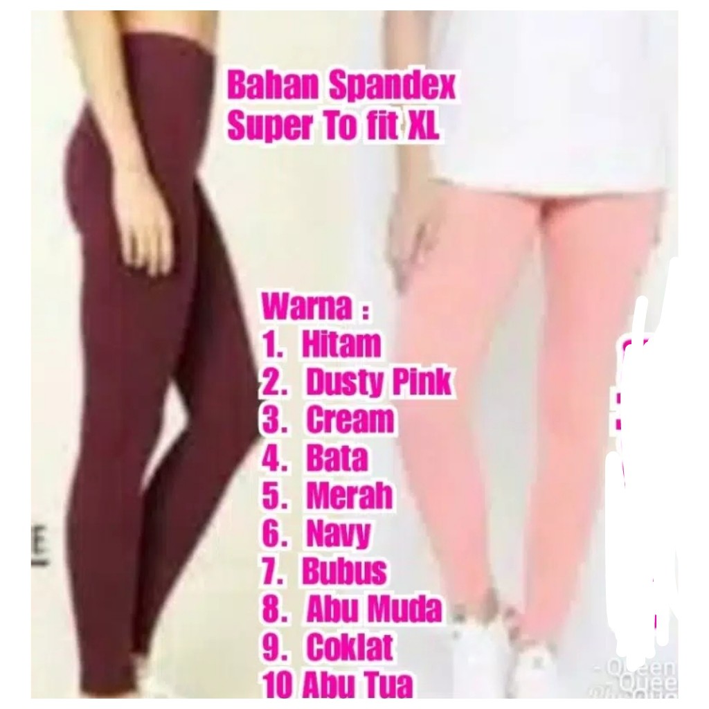 QFS LEGGING SPANDEX SUPER / FIT TO XL