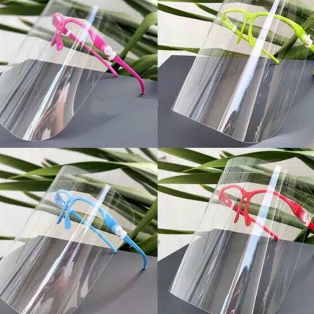 Faceshield kacamata warna/Faceshield kekinian