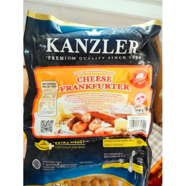

Kanzler Sosis Cheese Frankfurter 360 gr