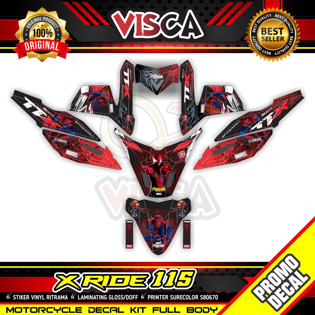 Decal X Ride 115 Full Body Stiker X Ride 115 Full Body Striping X Ride 115 Full Body Decal Hologram 