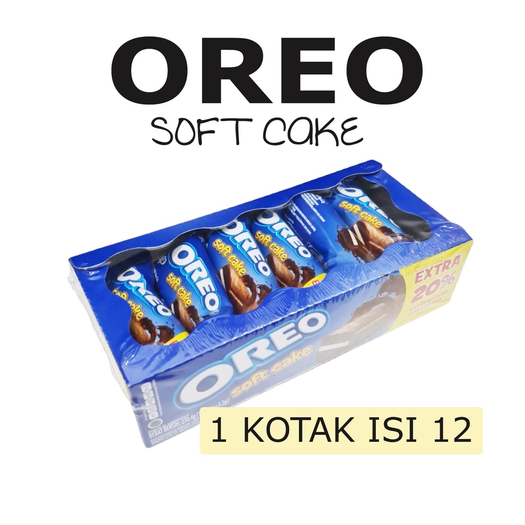 OREO SOFTCAKE / BISKUAT BOLU / KEJUCAKE KOTAK ISI 12PCS