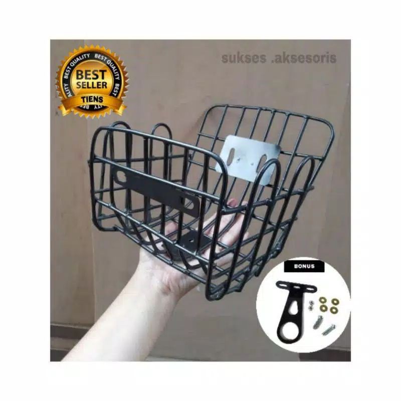 KERANJANG KLASIK SEPEDA LIPAT MINION MTB ONTEL