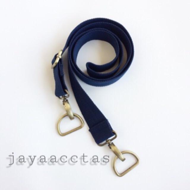 Tali sling bag selempang tas 3.8 cm bahan katun donker