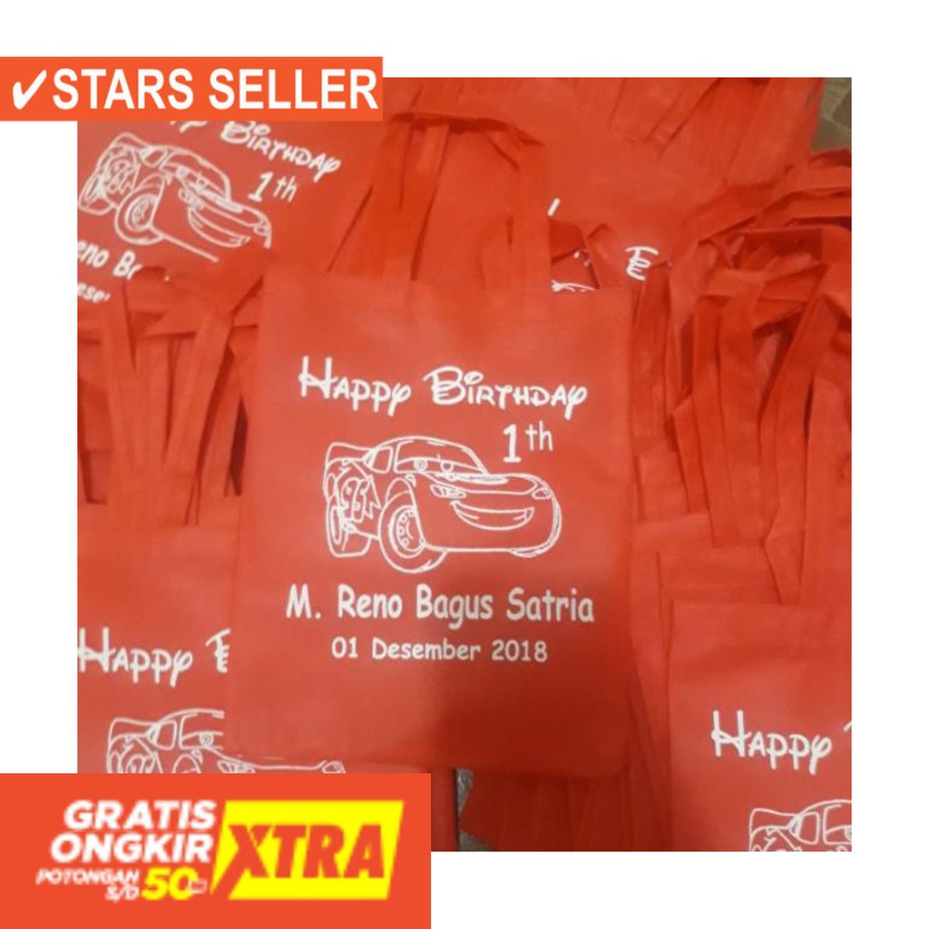 

✨ SOUVENIR MURAH / Size 20x25 tas ultah/tas souvenir ultah/tas ulang tahun murah/ulang