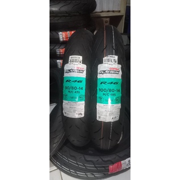 (PAKET SEPASANG) BAN CORSA R46 MATIC RING 14 90/80-14 + 100/80-14 CORSA PLATINUM R46