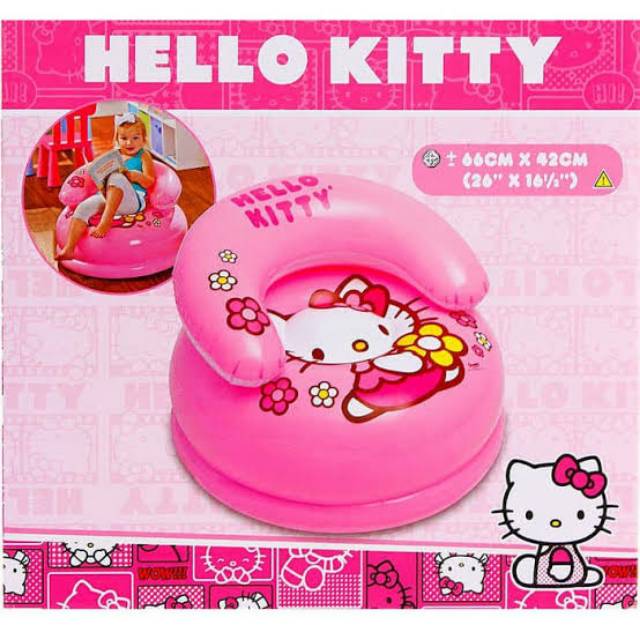 Intex Sofa Hello Kitty / Sofa Angin Tiup Pompa Balon Anak (48508) Makassar