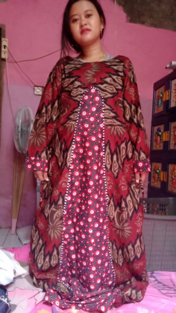 Gamis Batik Kombinasi Busui New 2021