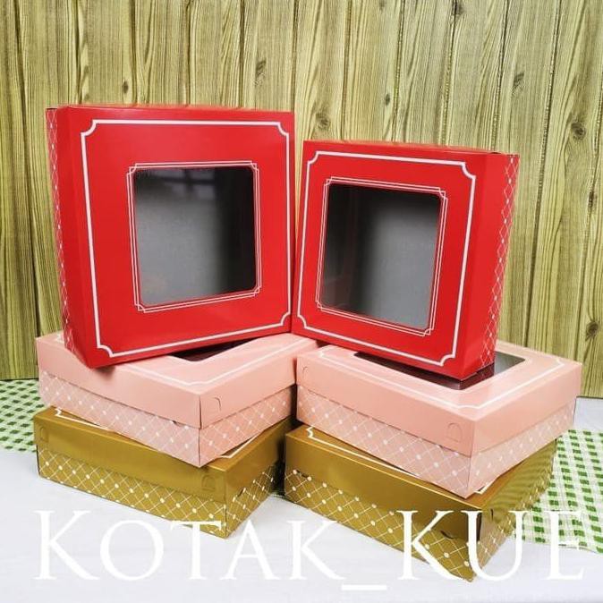 

Hot Item Kotak Kue Lapis, Dus Bolu, Box Cake, Full Laminating, Recommended - Red, Small 22 X 22