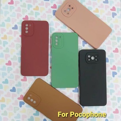 Case Pro Camera Soft Matte With Camera Protector 9D Pocophone M3 X3 X3 GT