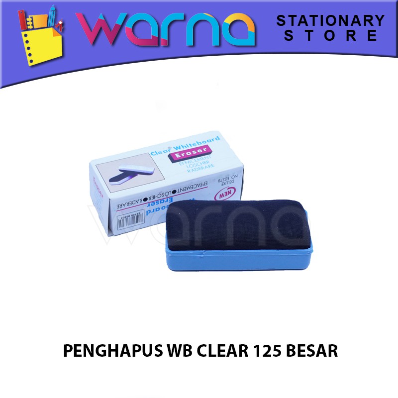 

PENGHAPUS PAPAN TULIS ERASER WHITEBOARD CLEAR SUNWELL 125 BESAR