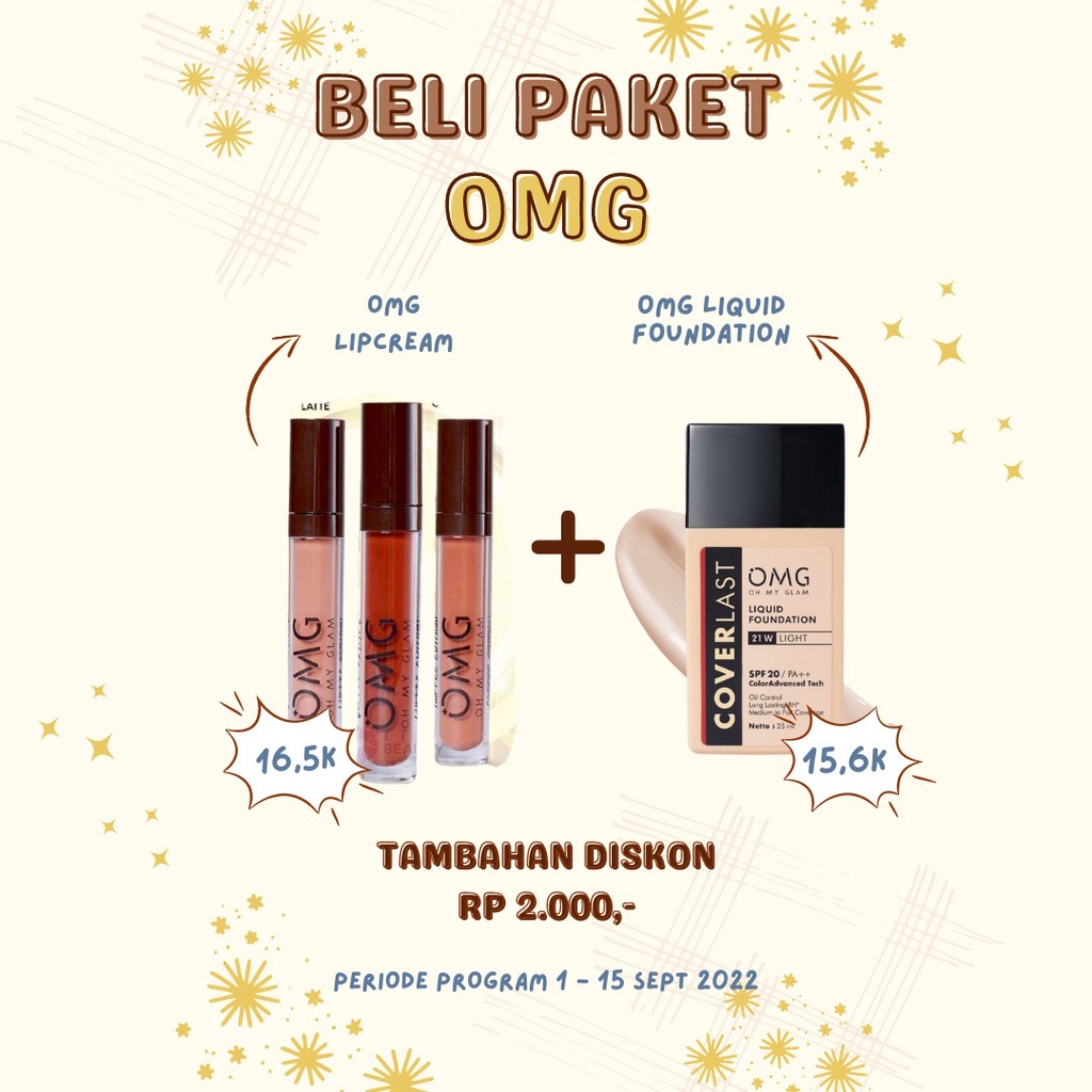 ByAdinda OMG Oh My Glam Matte Kiss Lip Cream  ( lipstick lipstik lipcream ) NEW Coffe Edition