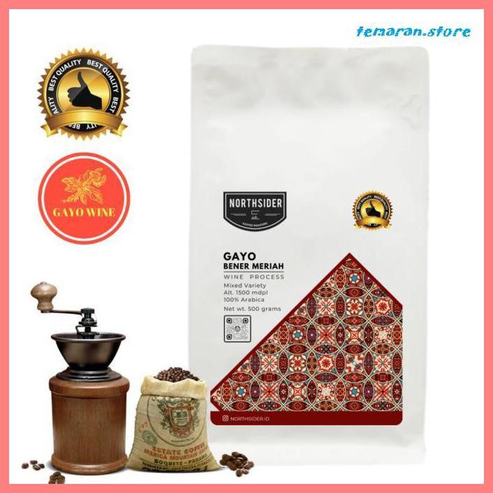 

Kopi- BIJI KOPI ARABIKA GAYO WINE NATURAL - 500GR NORTHSIDER COFFEE - BIJI KOPI -Biji-Kopi.