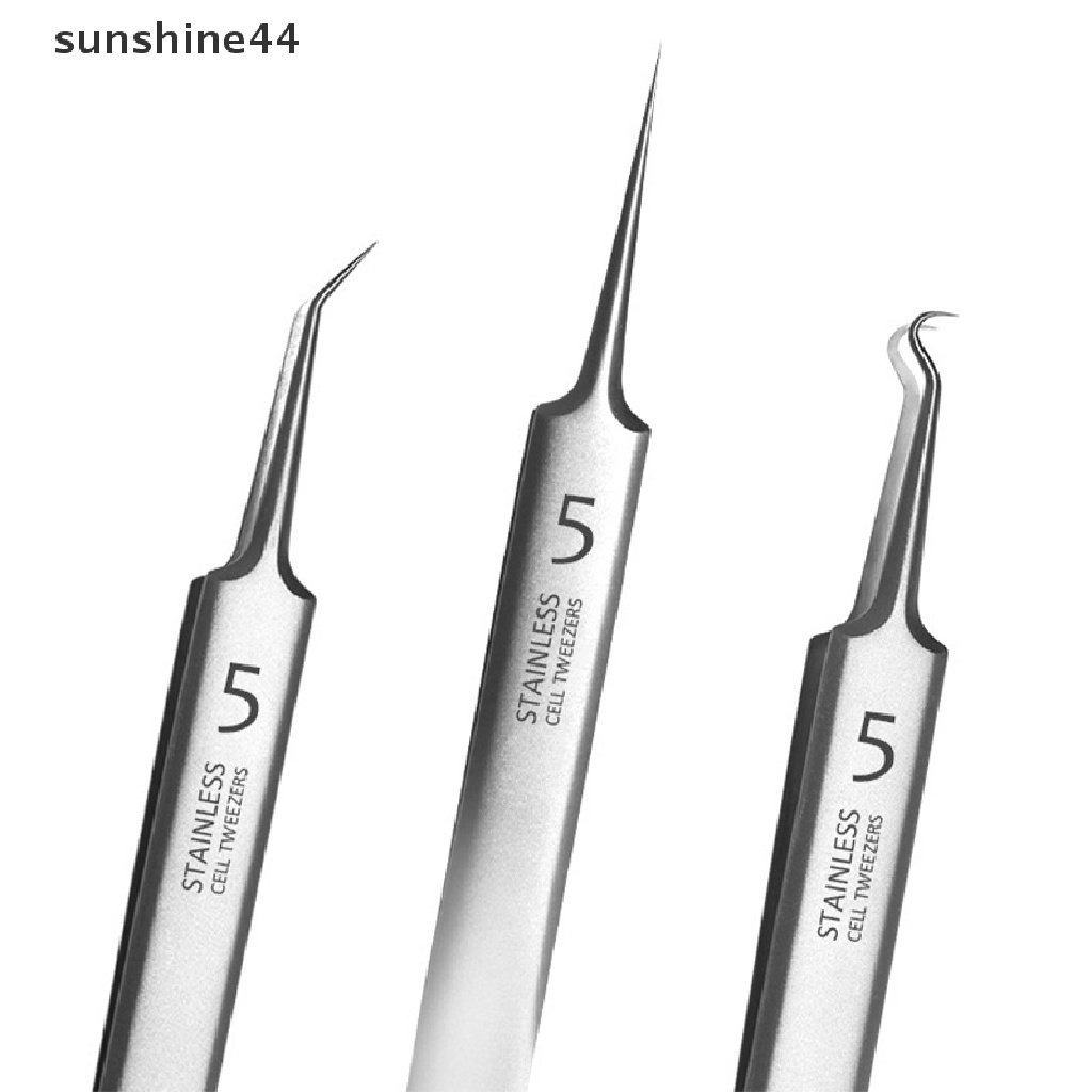 Sunshine Ultra-fine No. 5 Cell Pimples Blackhead Clip Tweezers Artifact Acne Tool .