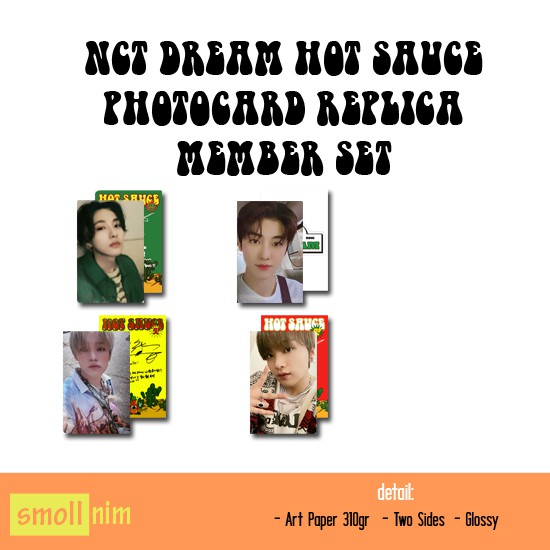 [ Photocard Replica ] NCT Dream Hot Sauce Member Set
