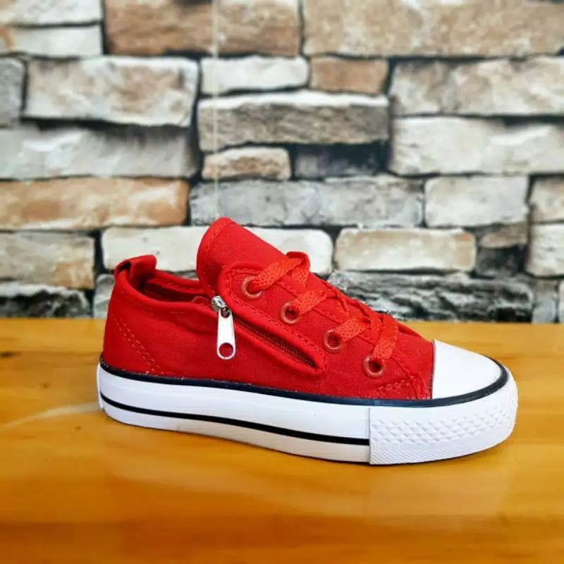 Sepatu Converse Anak zipper ox/resleting variasi tali