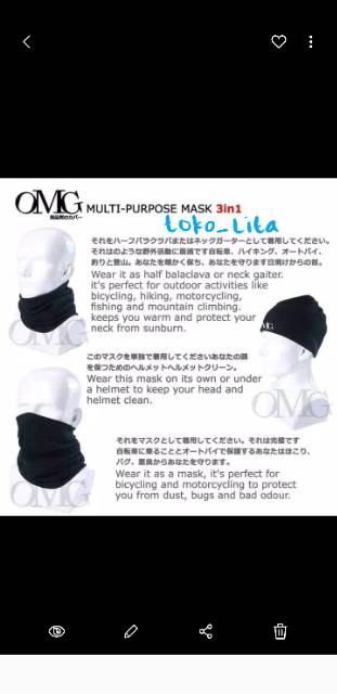 Masker Polar Multifungsi OMG 3 in 1