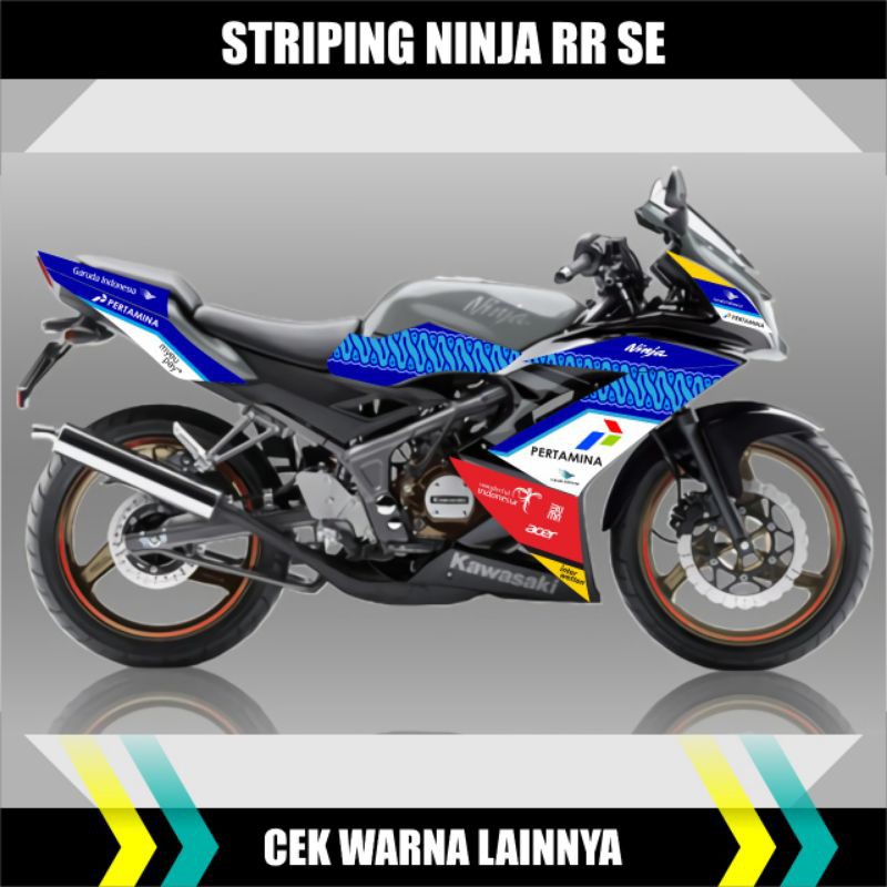 Striping Stiker Kawasaki Ninja RR SE Mandalika / sticker ninja 150 rr se / Striping semi full Body N