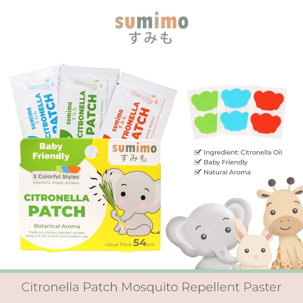 US BABY SUMIMO CITRONELLA PATCH 54PCS