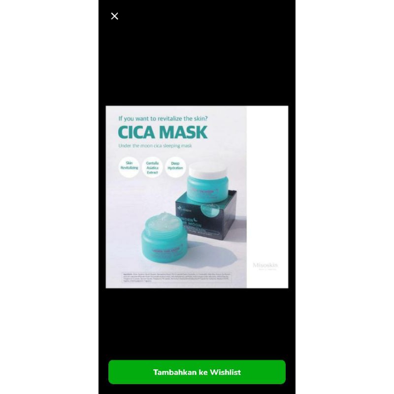 Nabeeya Cica Sleeping Mask Under The Moon