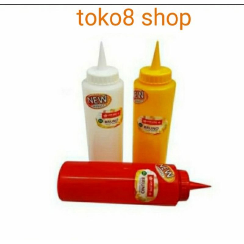 Botol Kecap 550 mil Plastik BPA Free/Botol Saos Mayones/Tempat Saos