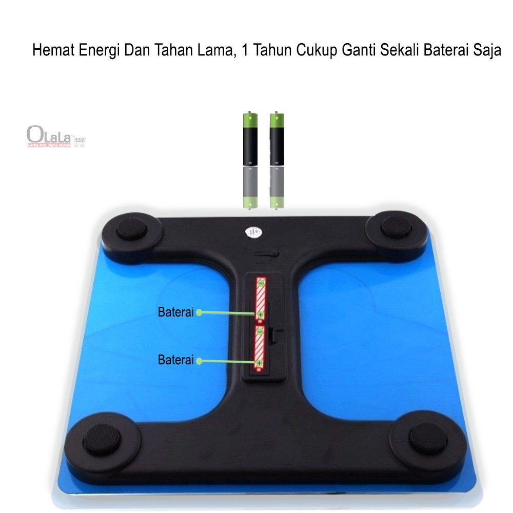 Timbangan Badan Kaca Digital - Elektronik 180kg KARTUN SCALE OLL - 2626-7