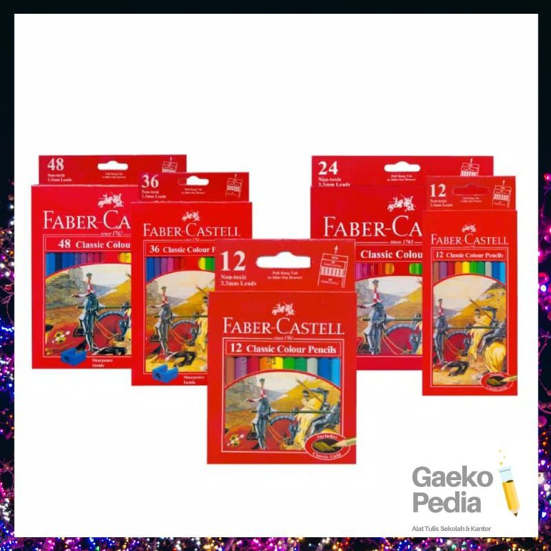 

Faber Castell Classic Pensil Colour 12 sampai 48