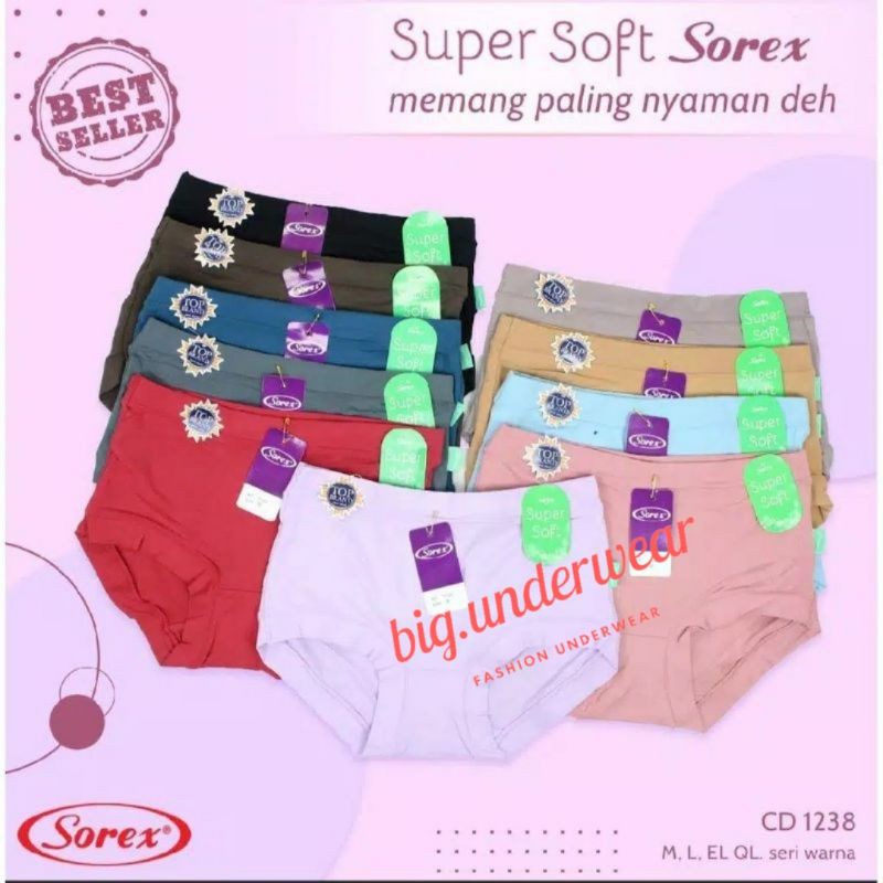 CD sorex super soft/celana dalam wanita sorex 1238