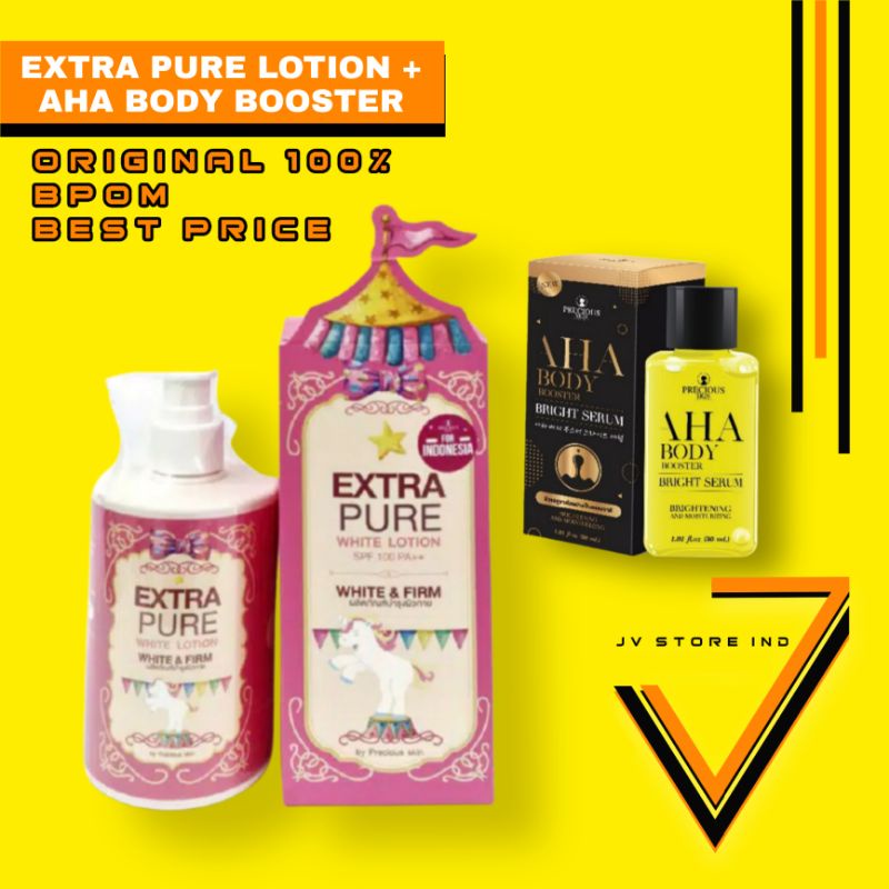 PAKET EXTRA PURE LOTION + AHA BODY BOOSTER