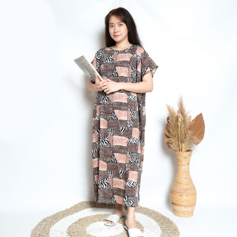 daster bali habel verell panjang semata kaki rayon premium baju tidur murah-K5