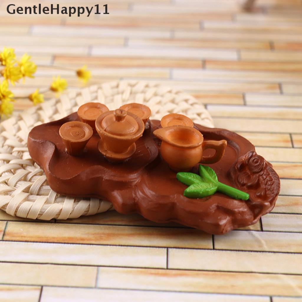 Gentlehappy Mainan Miniatur Set Teh Cina Untuk Aksesoris Rumah Boneka 1: 12