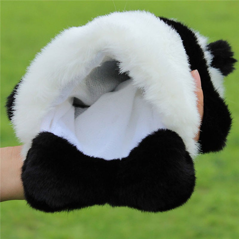 CRE  Panda Hand Puppet Baby Kids Plush Doll Educational Toys Preschool Kindergarten