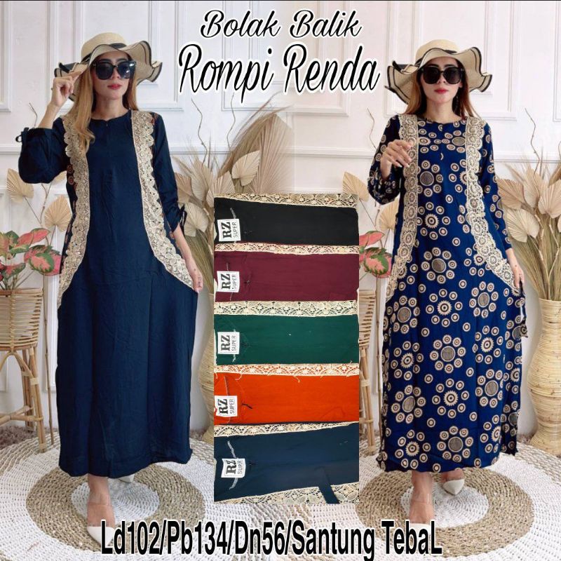 (SEFIE) daster  ROMPI RENDA ori RZ SUPER