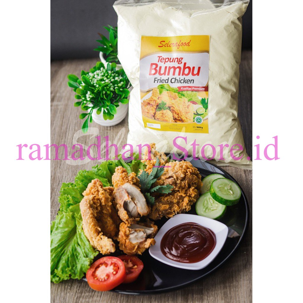 

Tepung Bumbu Fried Chicken Premium Berat 1 Kg Merk Selerafood _Ramadhan_Store.id