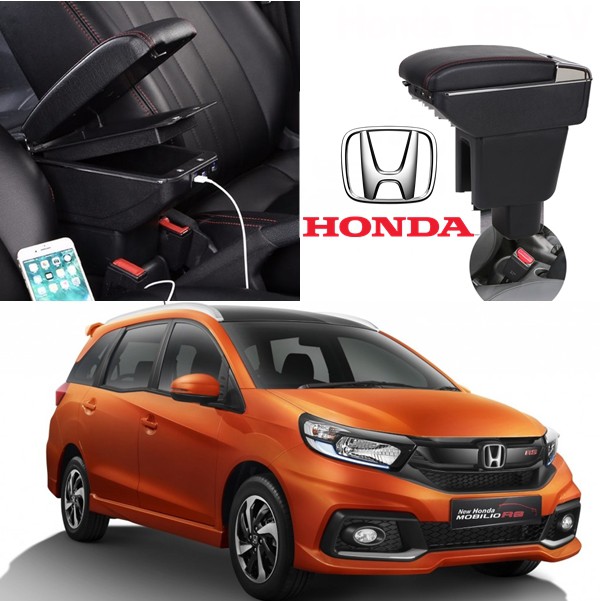 Arm Rest Box Kotak Alas Lengan HONDA MOBILIO dual stack 7 Port USB Charger