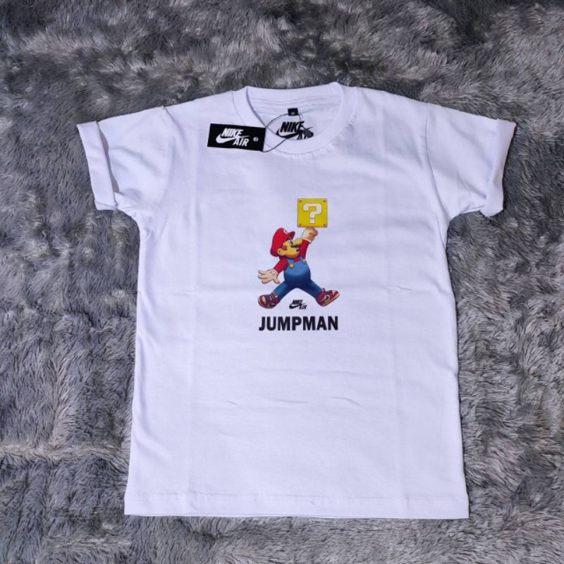 KAOS ANAK NIKE LAKI LAKI MARIO BROSS KAOS ANAK BRANDED PAKAIAN ANAK BAJU ANAK MURAH KADO ANAK