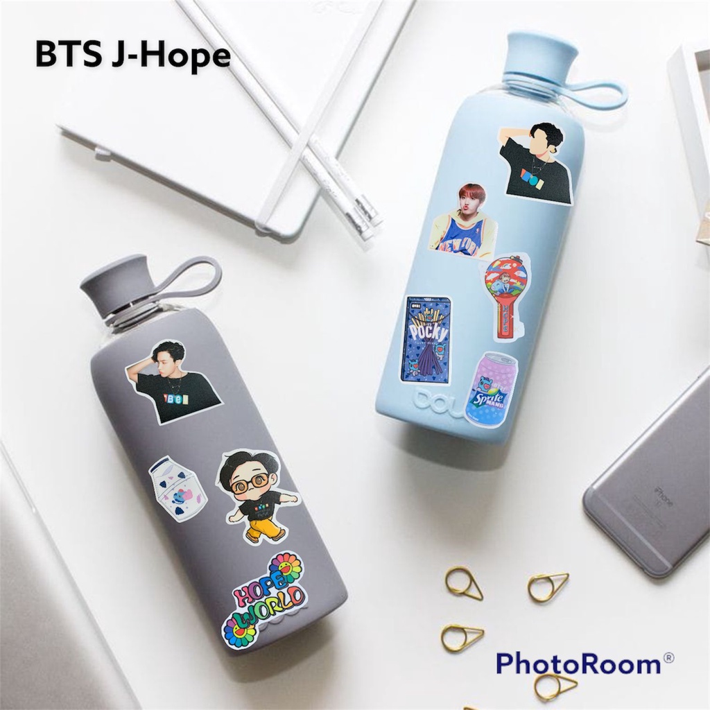 Sticker Pack Tumblr Aesthetic  BTS Set Jungkook V Taehyung Waterproof Hiasan Laptop Botol Tumbler Case Hp DIY Stiker Laptop Notebook